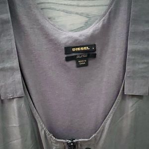 Diesel gray tank tunic top